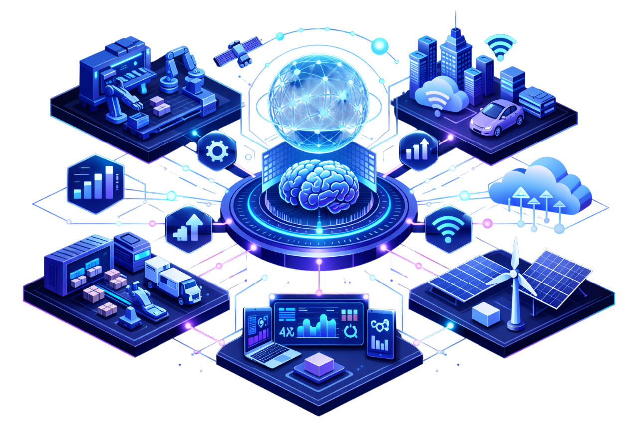 Digital Transformation AI Illustration